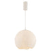 Pendant Light PENDANT LIGHT 1xE27 MAX 15W METAL - PAPER PULP - PLASTIC GLOBE WHITE – Zambelis