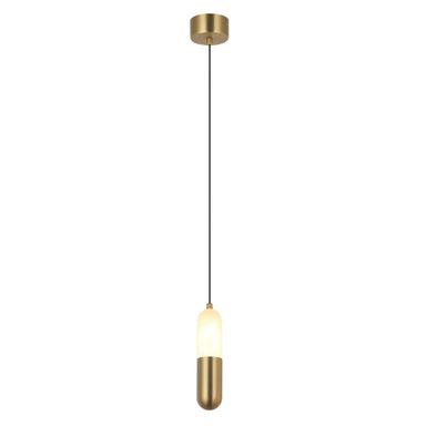 Pendant Light PENDANT LED LIGHT 7W 3000K TRIAC ALABASTER - BRASS – Zambelis