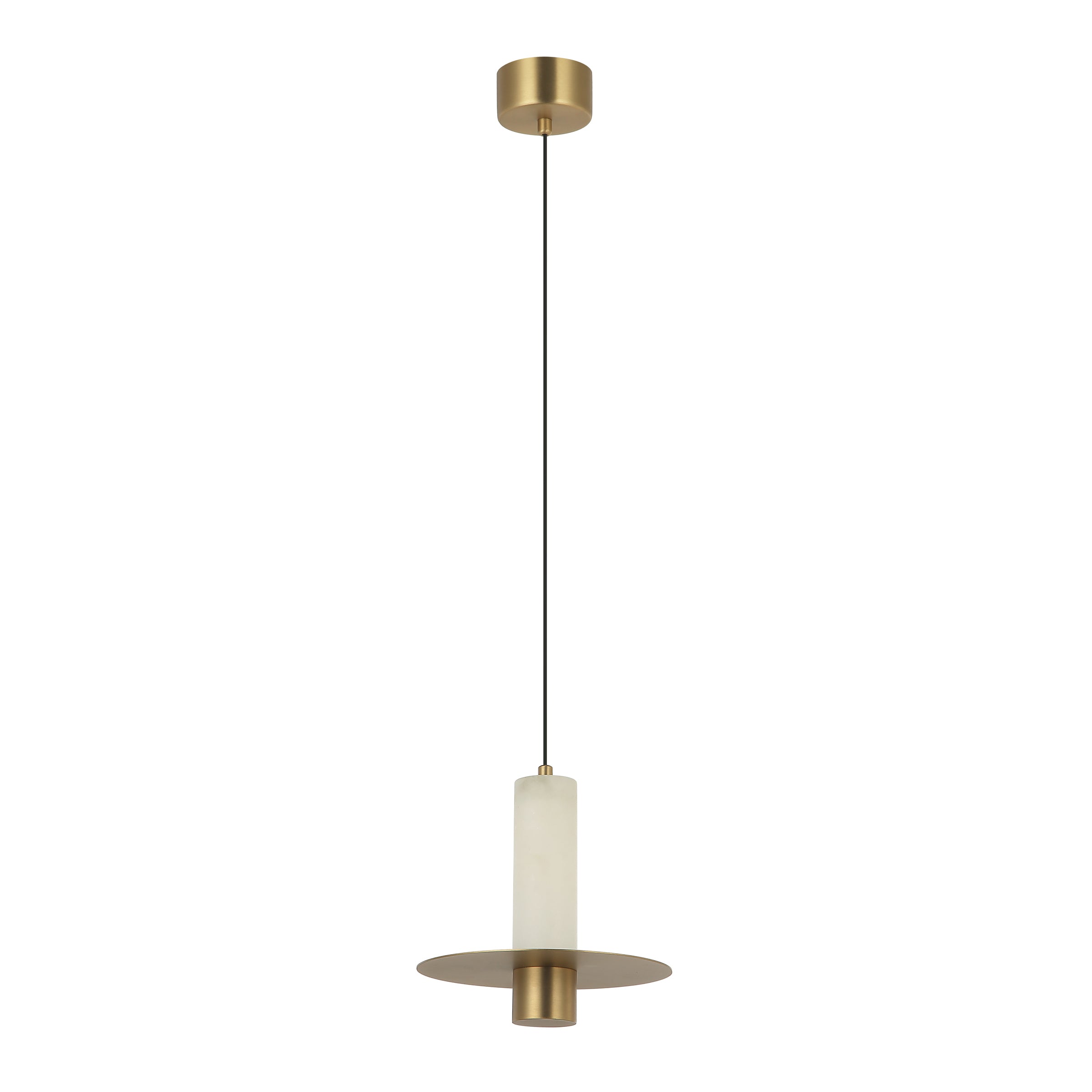 Pendant Light PENDANT LED LIGHT 7W 3000K TRIAC ALABASTER - BRASS – Zambelis