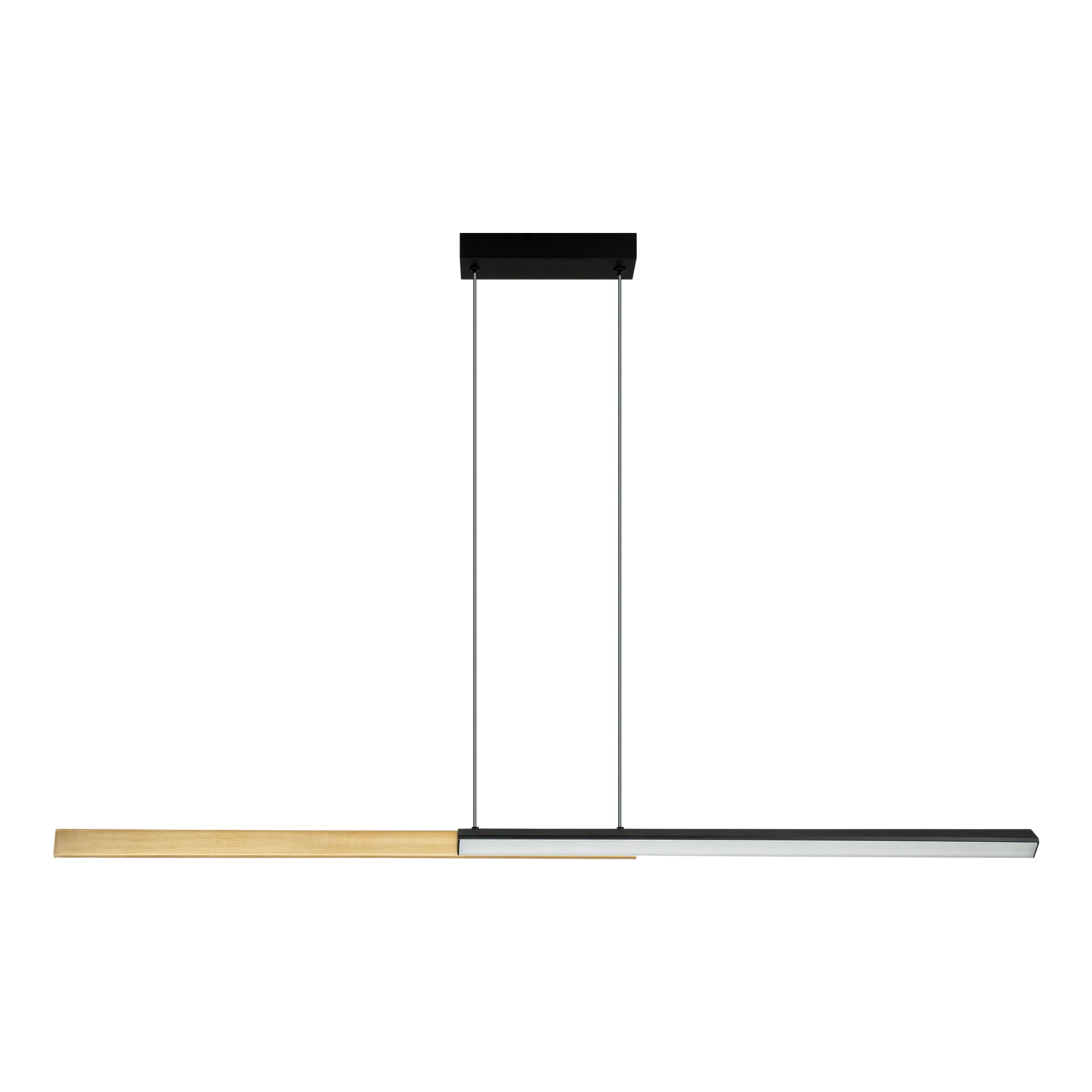 Pendant Light PENDANT LED LINE LIGHT 44W 3000K TRIAC SANDY BLACK - BRASS – Zambelis