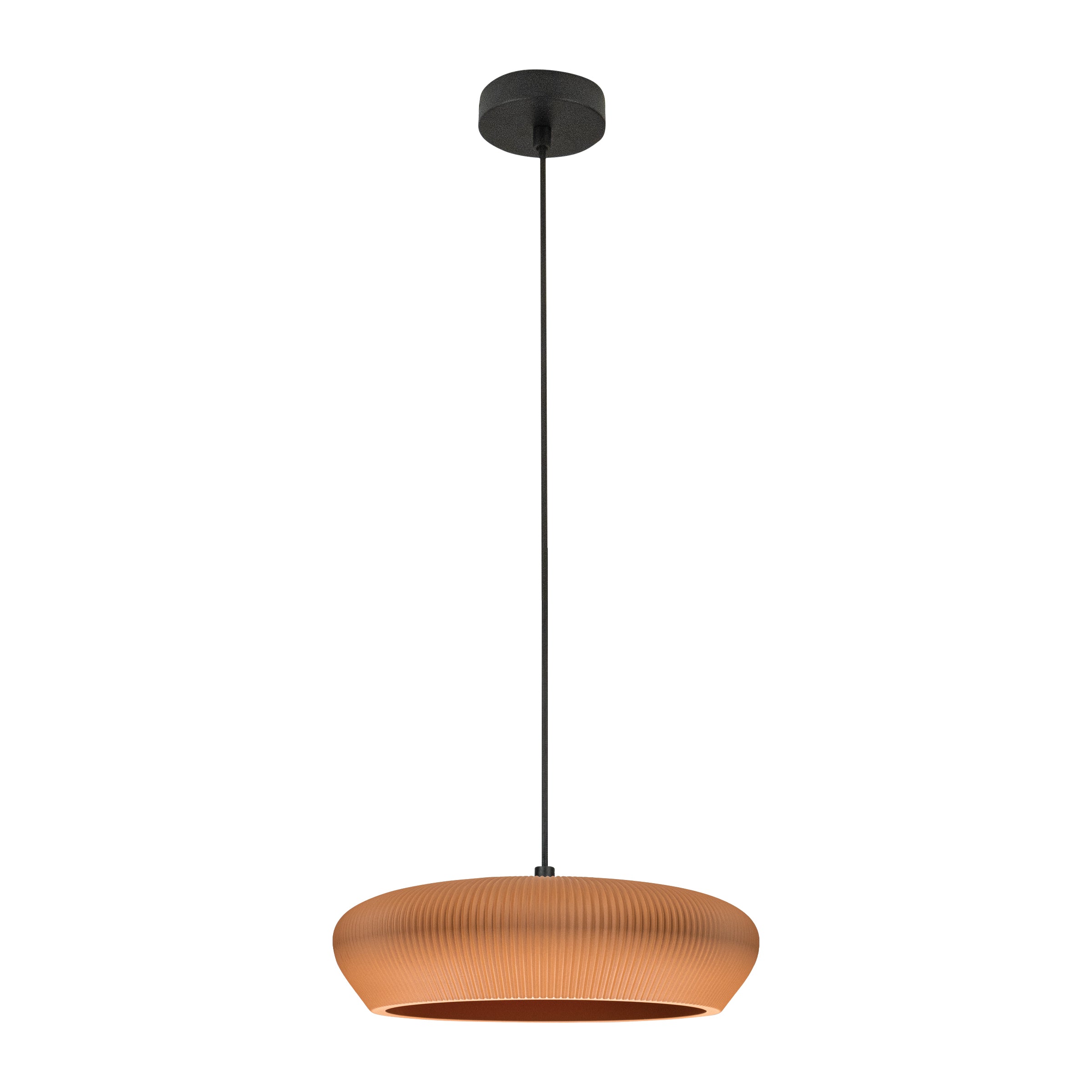 Pendant Light PENDANT LIGHT 2xG9 LED MAX 9W TERRACOTTA - SANDY BLACK CLAY - METAL – Zambelis