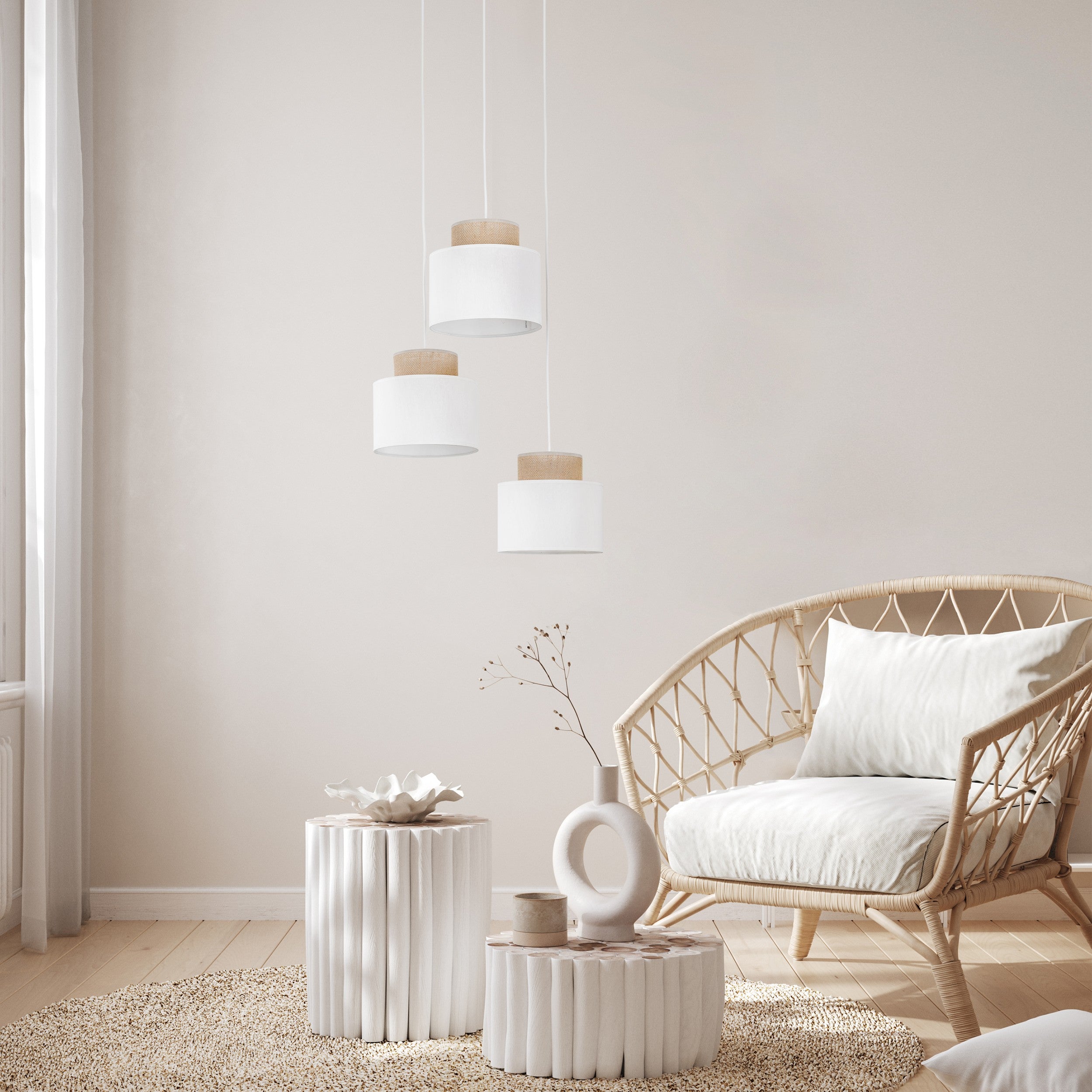 Modern Pendant Lamp DUO WHITE TK LIGHTING