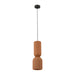 Pendant Light PENDANT LIGHT 1xE27 LED MAX 11W TERRACOTTA - SANDY BLACK CLAY - METAL – Zambelis