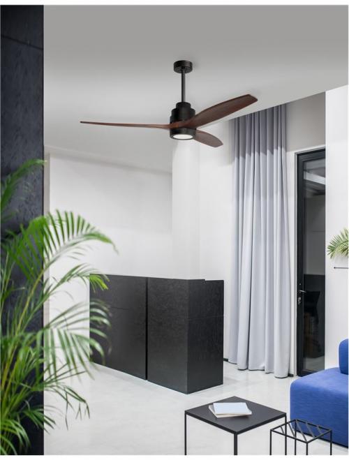 LED Modern CEILING FAN SABAL/NATURE NOVA LUCE