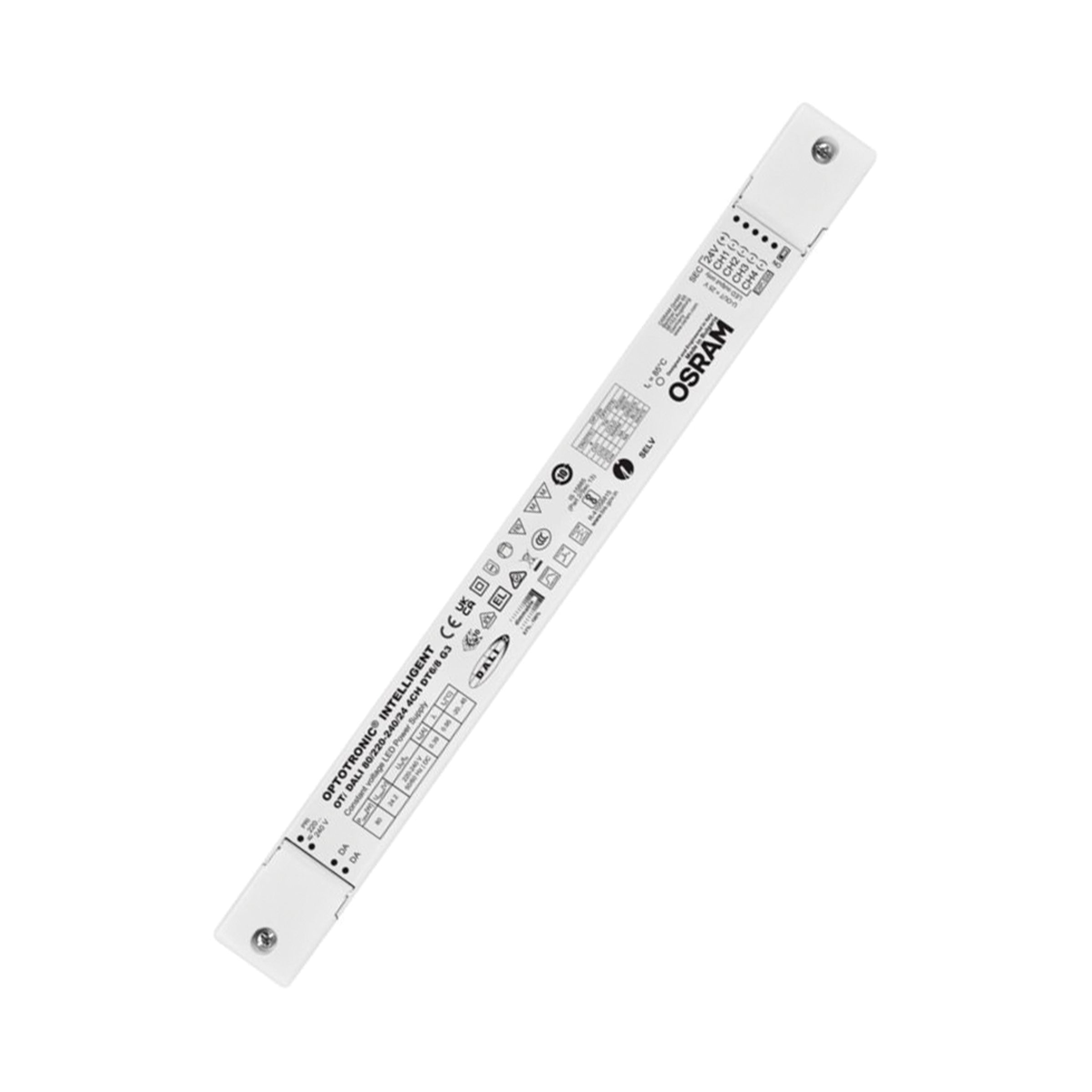 Light Fixture DRIVER DALI2-PUSH BUTTON 80W 24V 4-CHANNEL IP20 OSRAM – Zambelis