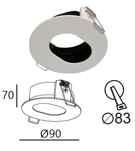 LED Recessed Spots FRAME Viokef