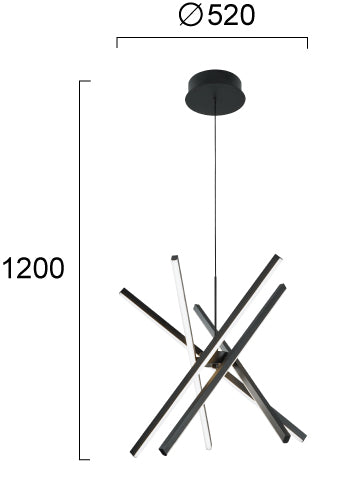 LED Modern Pendant and Ceiling Lamp RAY DIM Viokef