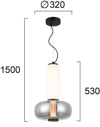 LED Modern Lamp AVERY Viokef