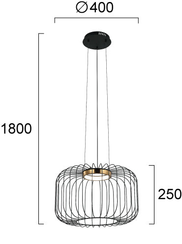 LED Modern Pendant Lamp IGOR Viokef