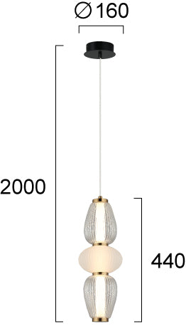 LED Modern Pendant Lamp SHINY Viokef