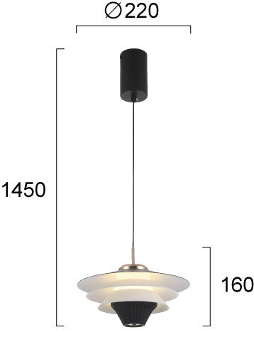 LED Modern Pendant Lamp MANLEY Viokef