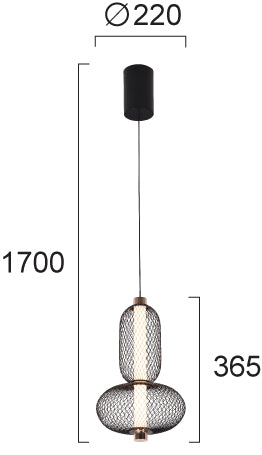 LED Modern Pendant and Table Lamp  MARGOT VIOKEF