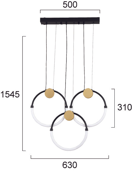 LED Modern Pendant and Wall Lamp  BRIANA VIOKEF