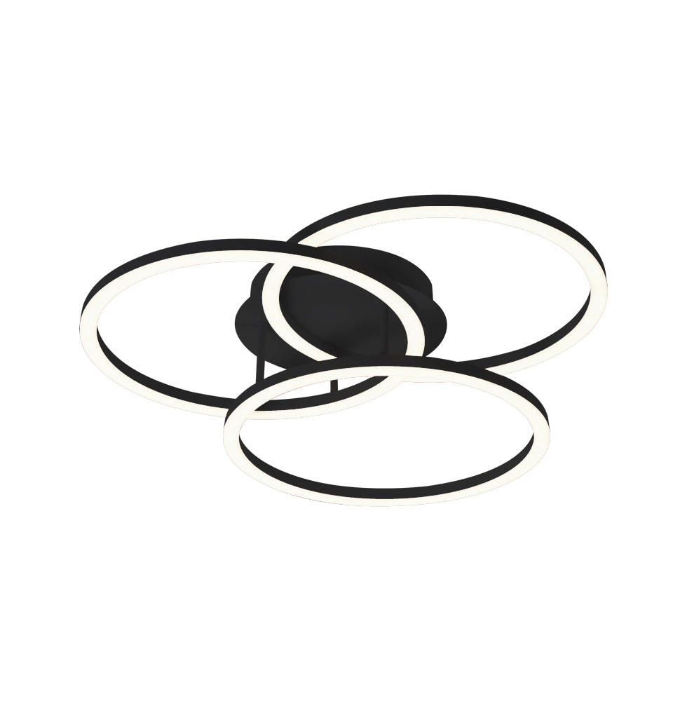 Ceiling Light 3/L Black Livia – Viokef
