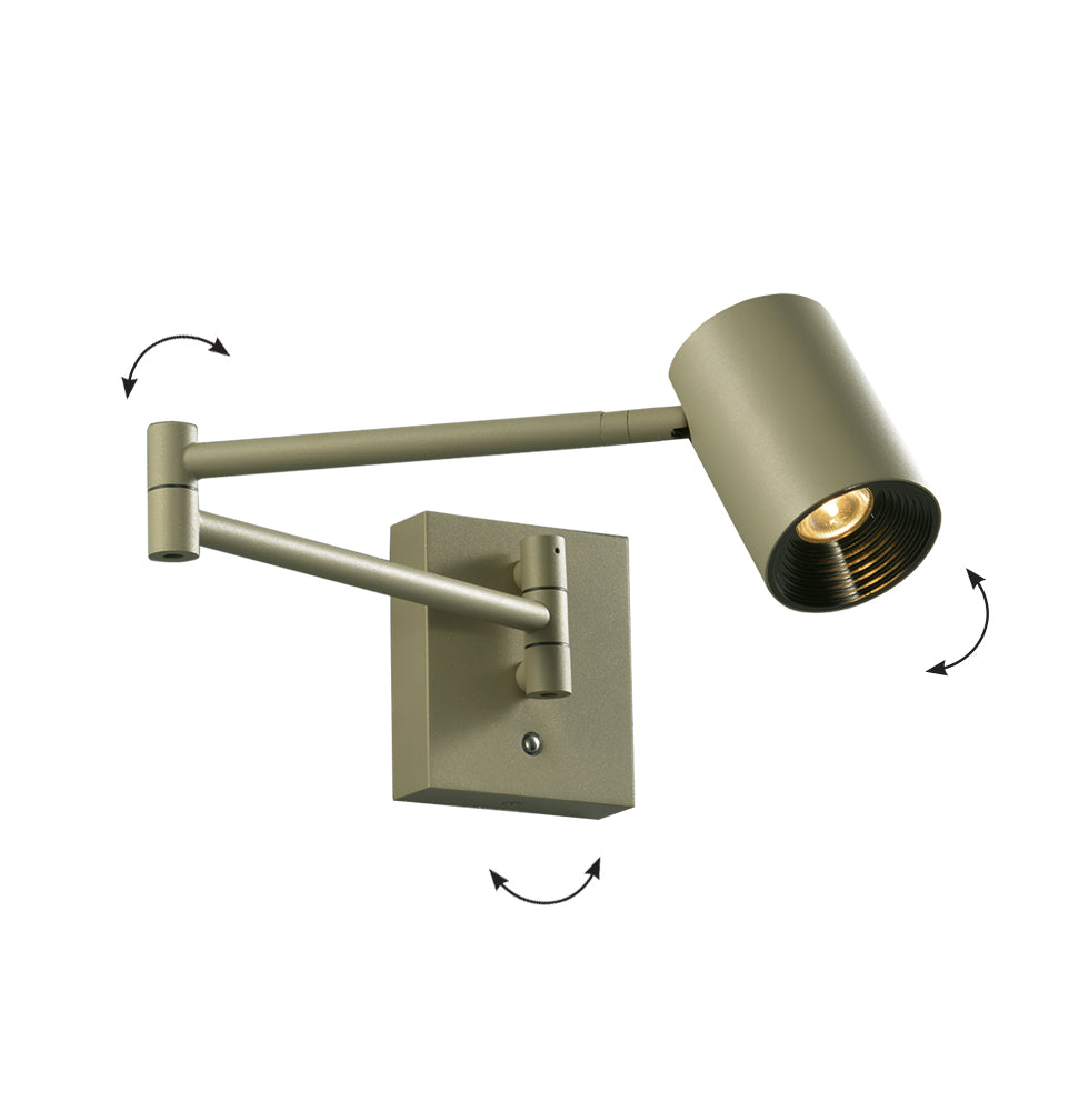 Wall Light Adjustable Olive Green Melina – Viokef
