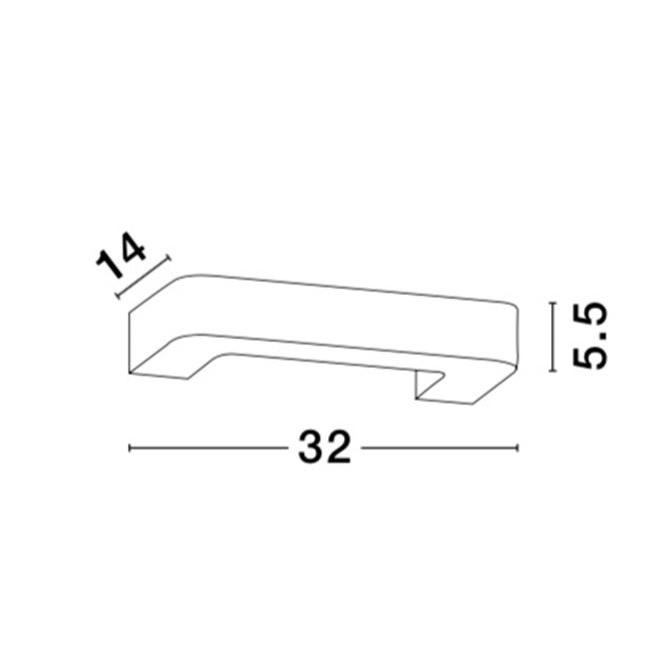 Gypsum Wall Lamp RENATA Nova Luce