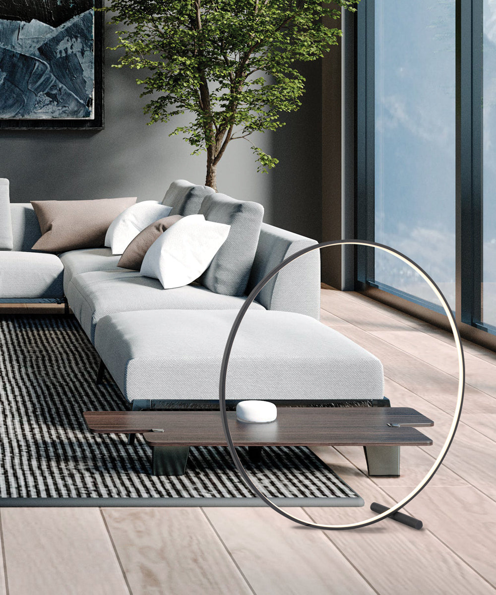 LED Modern Table and Floor Lamp Circle VIOKEF