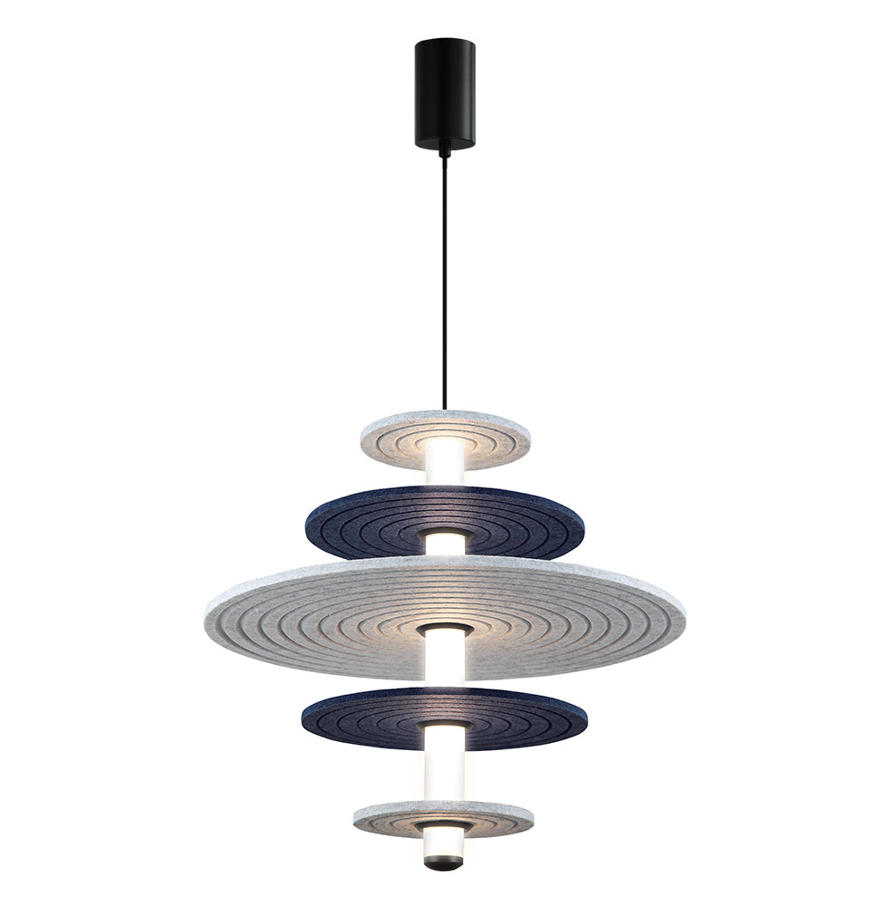 LED Modern  acoustic Lamp Azul