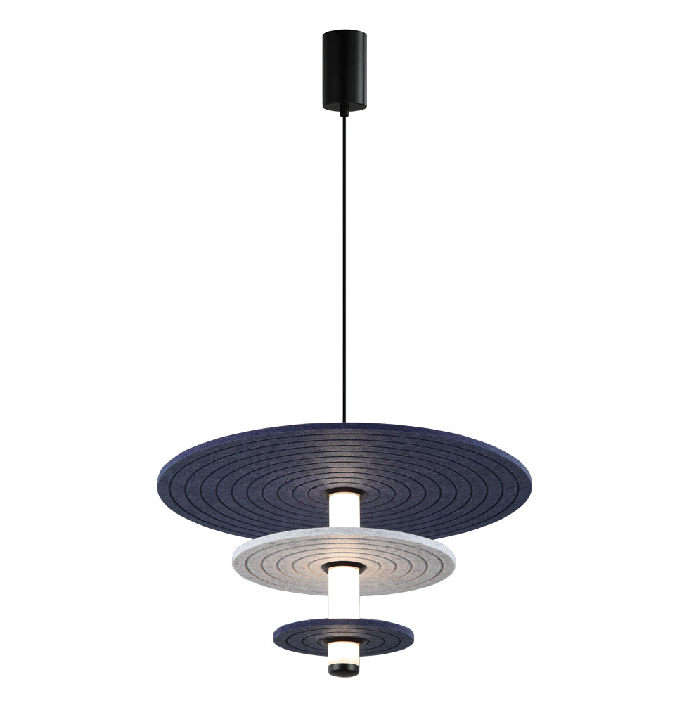 LED Modern  acoustic Lamp Azul