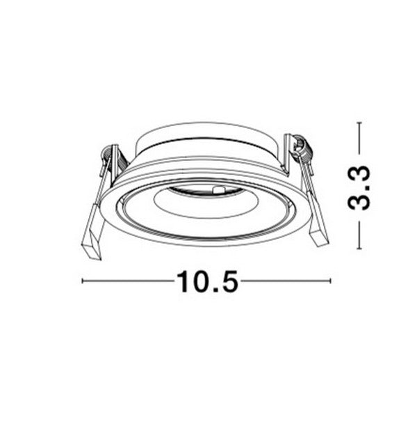 Downlight Recessed Spots  GU10 ENZO NOVA LUCE