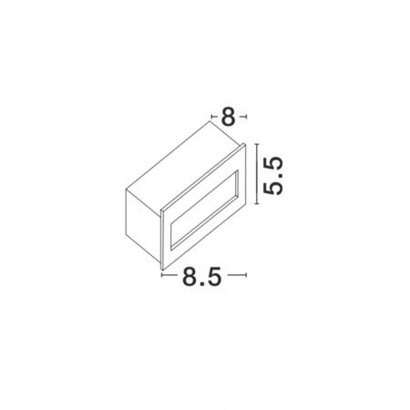 LED Outdoor Recessed Step Lamp KRYPTON IP54 NOVA LUCE