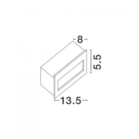 LED Outdoor Recessed Step Lamp KRYPTON IP54 NOVA LUCE