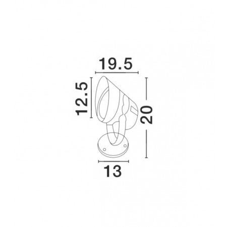 LED Outdoor Spikes Lamp NORTH IP65 NOVA LUCE