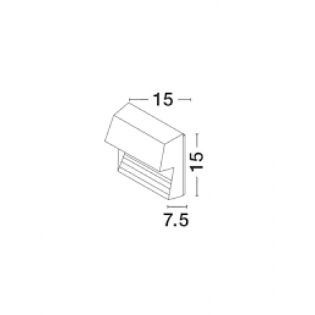 LED Outdoor Step Lamp KRYPTON IP54 NOVA LUCE