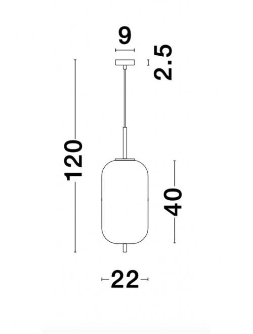 Modern Pendant Lamp  LATO  E14 NOVA LUCE-GOLD