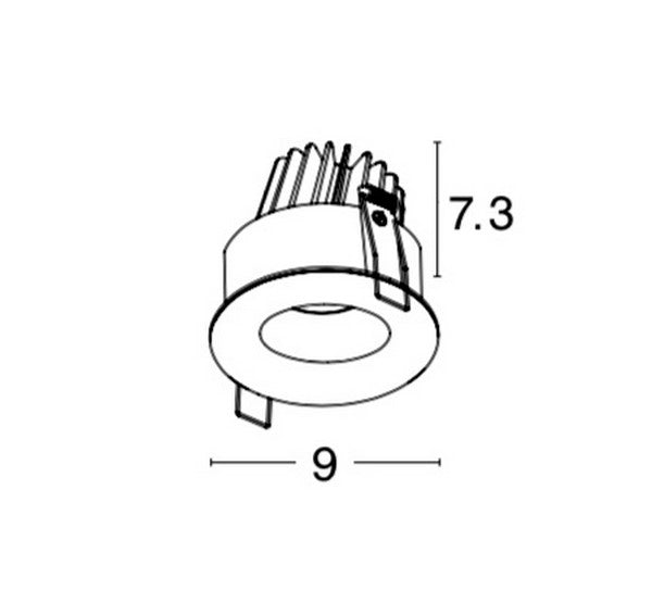 LED Downlight Recessed Spots LAZIO IP44 NOVA LUCE