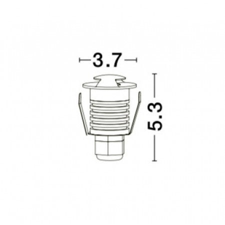 LED Outdoor Recessed Step Lamp BANG  Waterproof IP67 NOVA LUCE