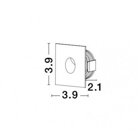 LED Outdoor Step Recessed Lamp PASSAGIO IP54 NOVA LUCE