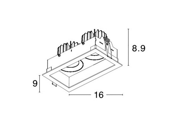 LED Downlight Recessed Spots OLBIA IP44  NOVA LUCE