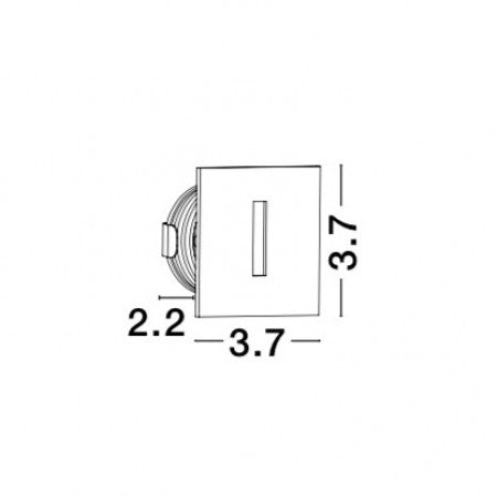 LED Outdoor Step Recessed Lamp PASSAGIO IP54 NOVA LUCE