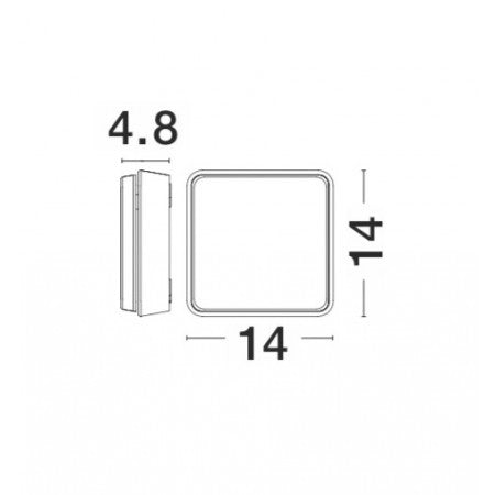 LED Outdoor Wall Lamp PIER IP54 NOVA LUCE