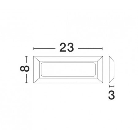 LED Outdoor Step Lamp PULSAR IP54 NOVA LUCE