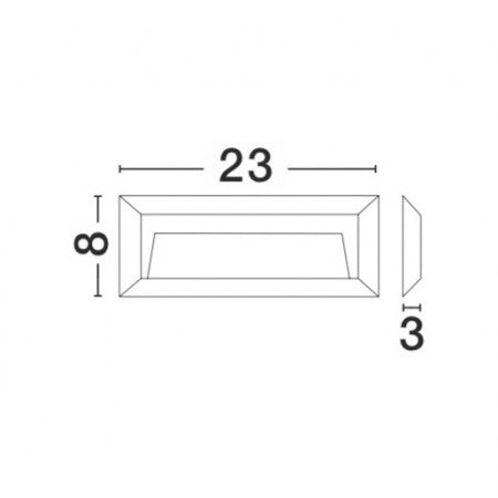 LED Outdoor Step Lamp PULSAR IP54 NOVA LUCE