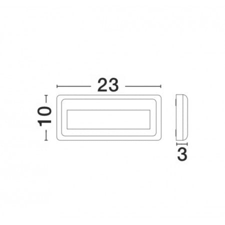 LED Outdoor Step Lamp PULSAR IP54 NOVA LUCE