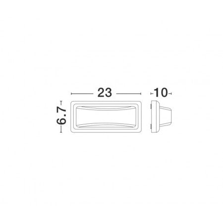 LED Outdoor Step Lamp PULSAR IP54 NOVA LUCE