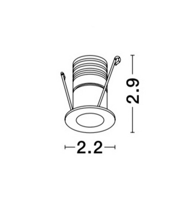 LED Downlight Recessed Spots TINY IP44 NOVA LUCE