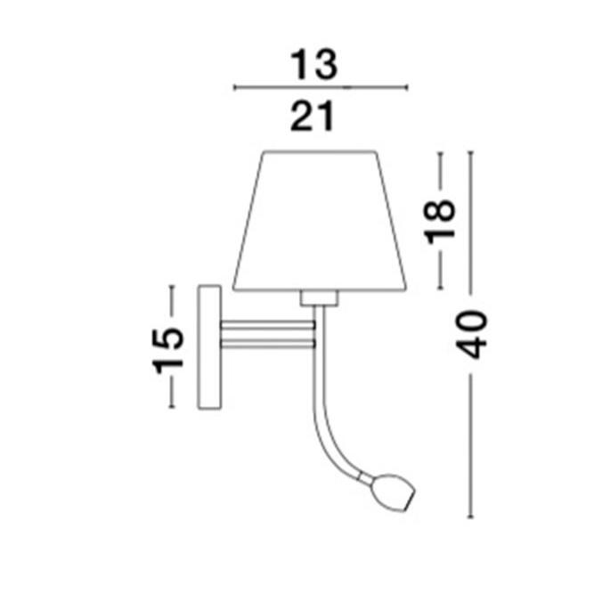 Modern Wall Lamp VALENCIA NOVA LUCE