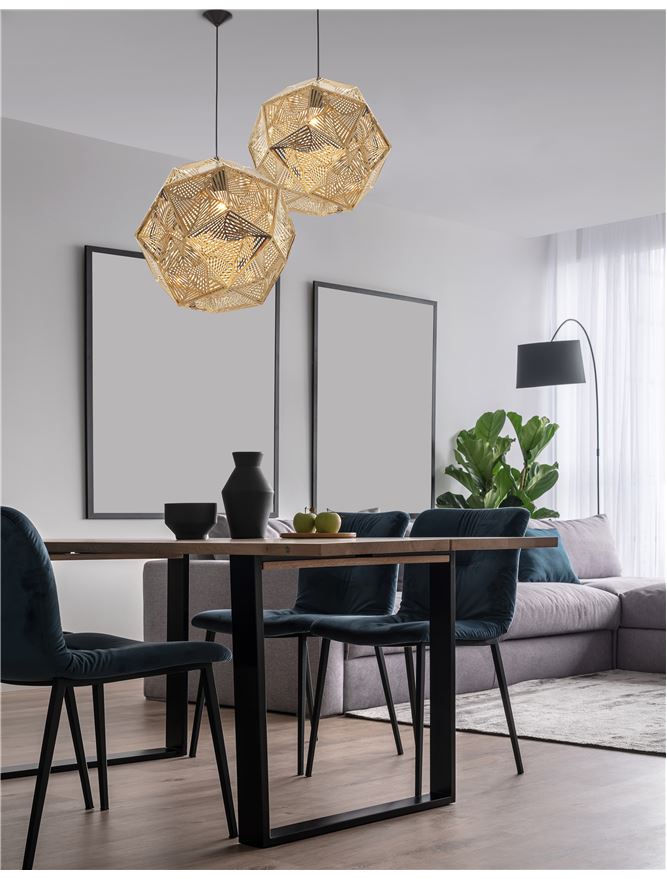 Modern Pendant Metal Lamp  FOGGIA/ERES NOVA LUCE