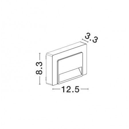 LED Outdoor Step Lamp LUTON IP65 NOVA LUCE