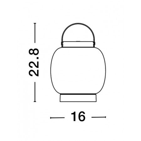 LED Outdoor Portable Lamp JIGRA IP54 NOVA LUCE