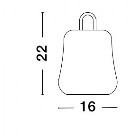 LED Outdoor Portable Lamp JIGRA IP54 NOVA LUCE