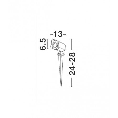 LED Outdoor Spikes Lamp INSIDE IP65 NOVA LUCE