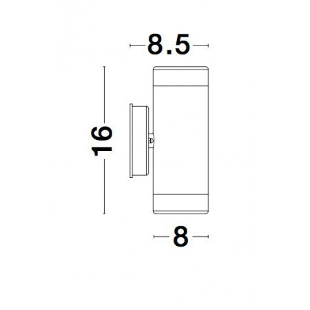 Outdoor Wall Lamp LIMBIO IP44 NOVA LUCE