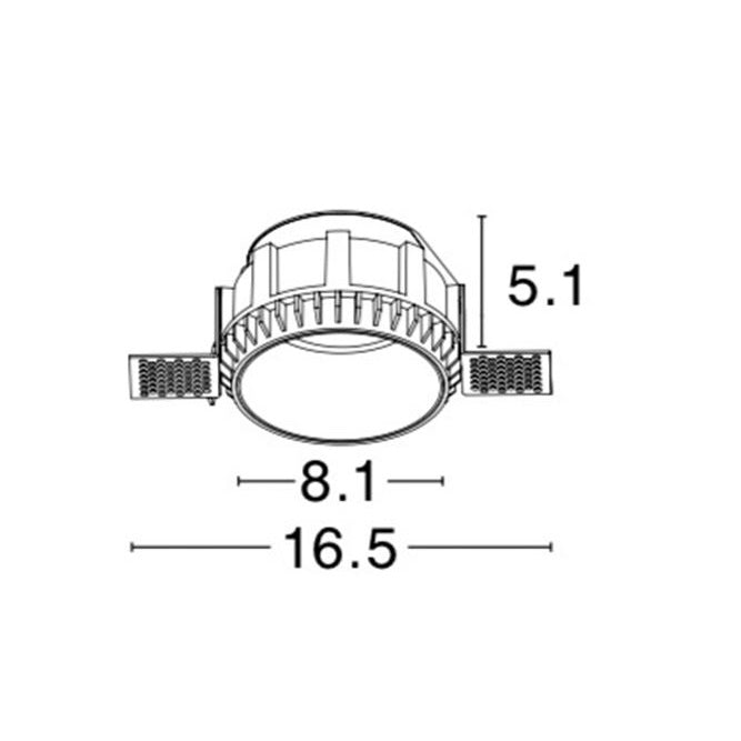 Downlight Recessed Spots Trimless GU10 BRAD NOVA LUCE