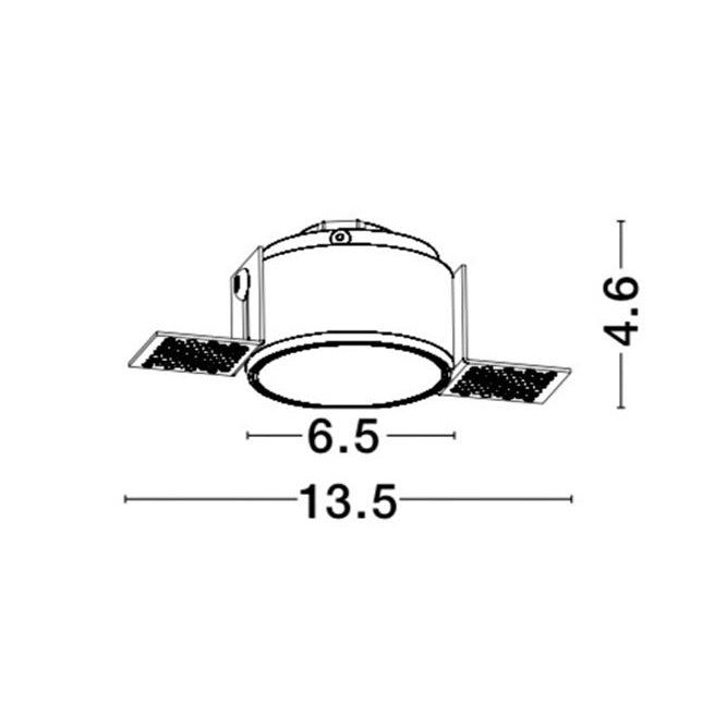 Downlight Recessed Spots Trimless GU10 BRAD NOVA LUCE