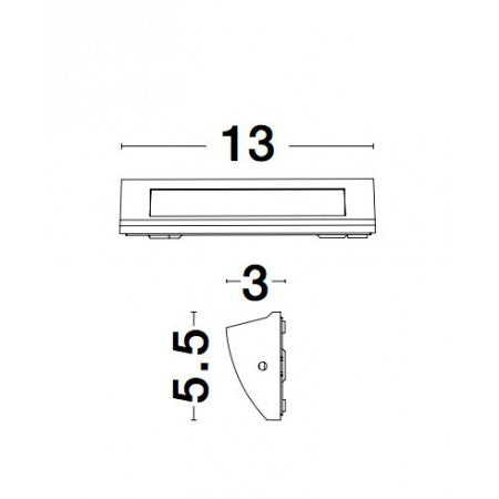 LED Outdoor Step Lamp LIV IP54 NOVA LUCE